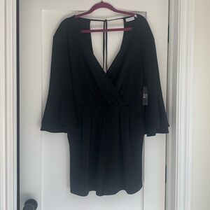 New York and Company Large Black Romper